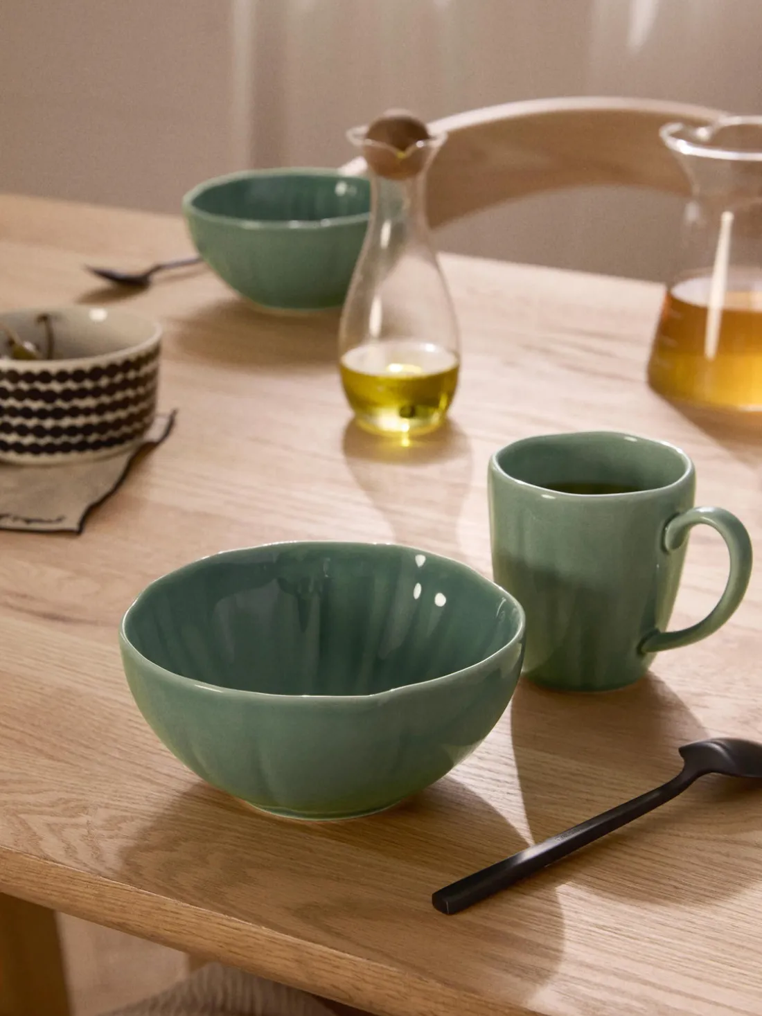 Cuencos de porcelana con relieves Sali, 4 uds.