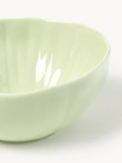 Cuencos de porcelana con relieves Sali, 4 uds.