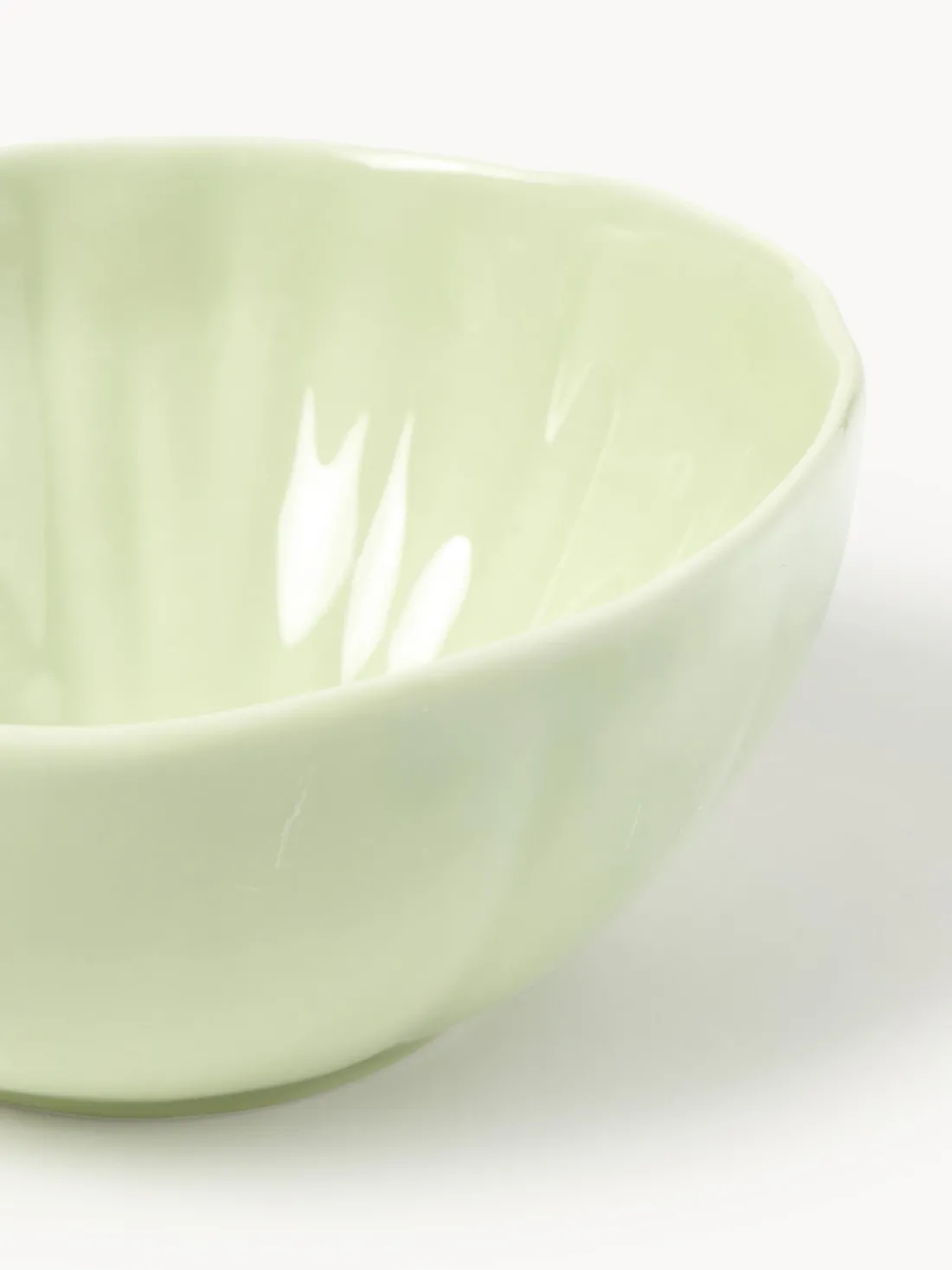 Cuencos de porcelana con relieves Sali, 4 uds.