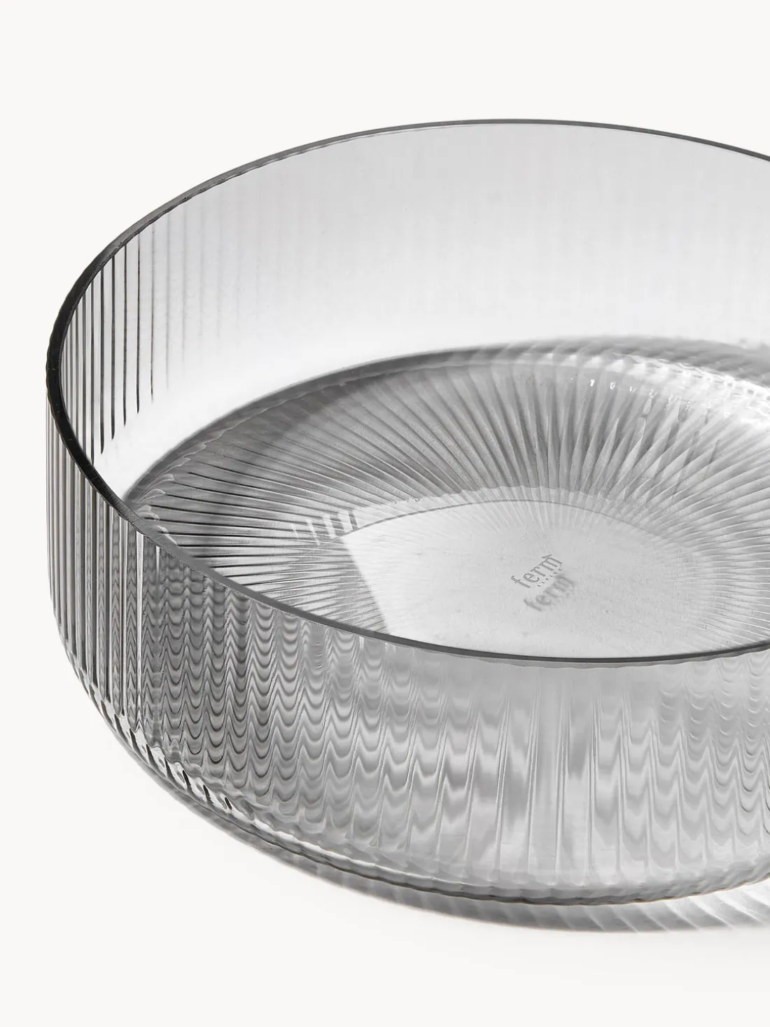 Cuencos soplados con relieves Ripple, 4 uds.