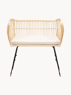 Cuna artesanal de ratán ajustable en altura Martha