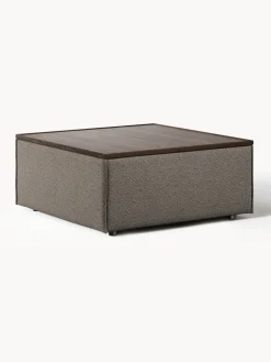 Diván con almacenamiento en tejido bouclé Lennon