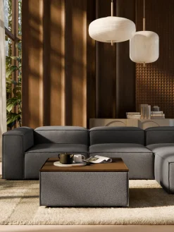 Diván con almacenamiento en tejido bouclé Lennon