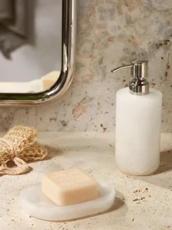 Dosificador de jabón de alabastro Valo