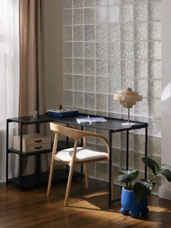 Escritorio esquinero de madera de fresno Renee