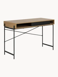 Escritorio estrecho de madera Angus