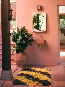 Espejo de pared artesanal Curve