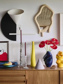 Espejo de pared artesanal en forma orgánica Melting