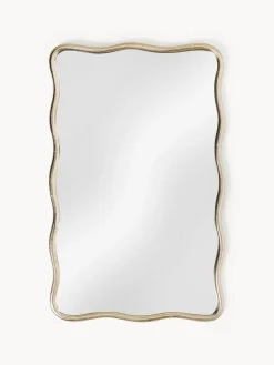 Espejo de pared con marco de metal ondulado Reggie