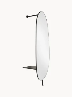 Espejo de pared con perchero y estante Ophelia