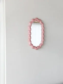 Espejo de pared ovalado Zigzag