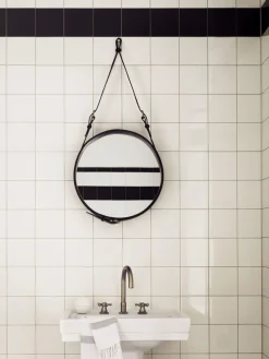 Espejo de pared redondo Adnet, tamaños diferentes