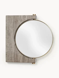 Espejo tocador redondo de mármol de pared Pepe