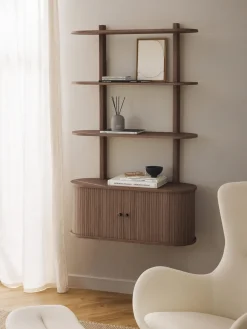 Estante de pared acanalado Calary