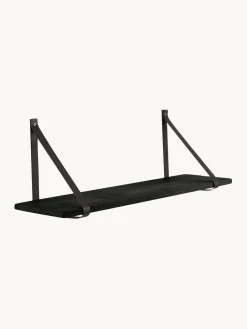 Estante de pared con correas de cuero Forno