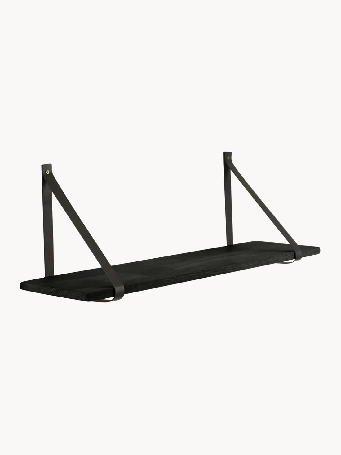 Estante de pared con correas de cuero Forno