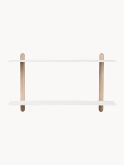 Estante de pared de madera de roble Nivo