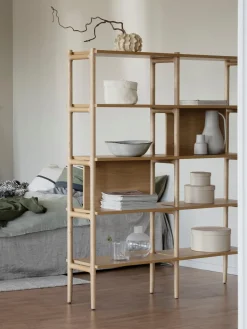 Estantería de madera de roble Holton