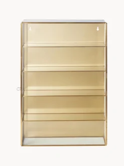 Estantería de pared de metal y vidrio Ada