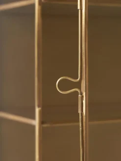 Estantería de pared de metal y vidrio Ada