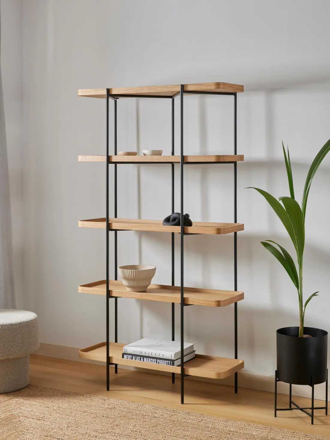 Estantería grande de madera Renne