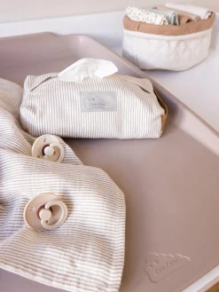 Estuche toallitas de algodón ecológico Camel