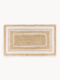 Felpudo artesanal de yute Clover