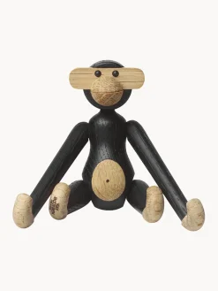 Figura decorativa de madera de roble Monkey
