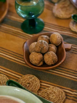 Frutero artesanal de madera de acacia Fruit, 2 uds.