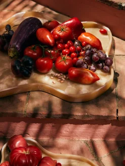 Fuente de servir artesanal de resina Patio, 61 cm