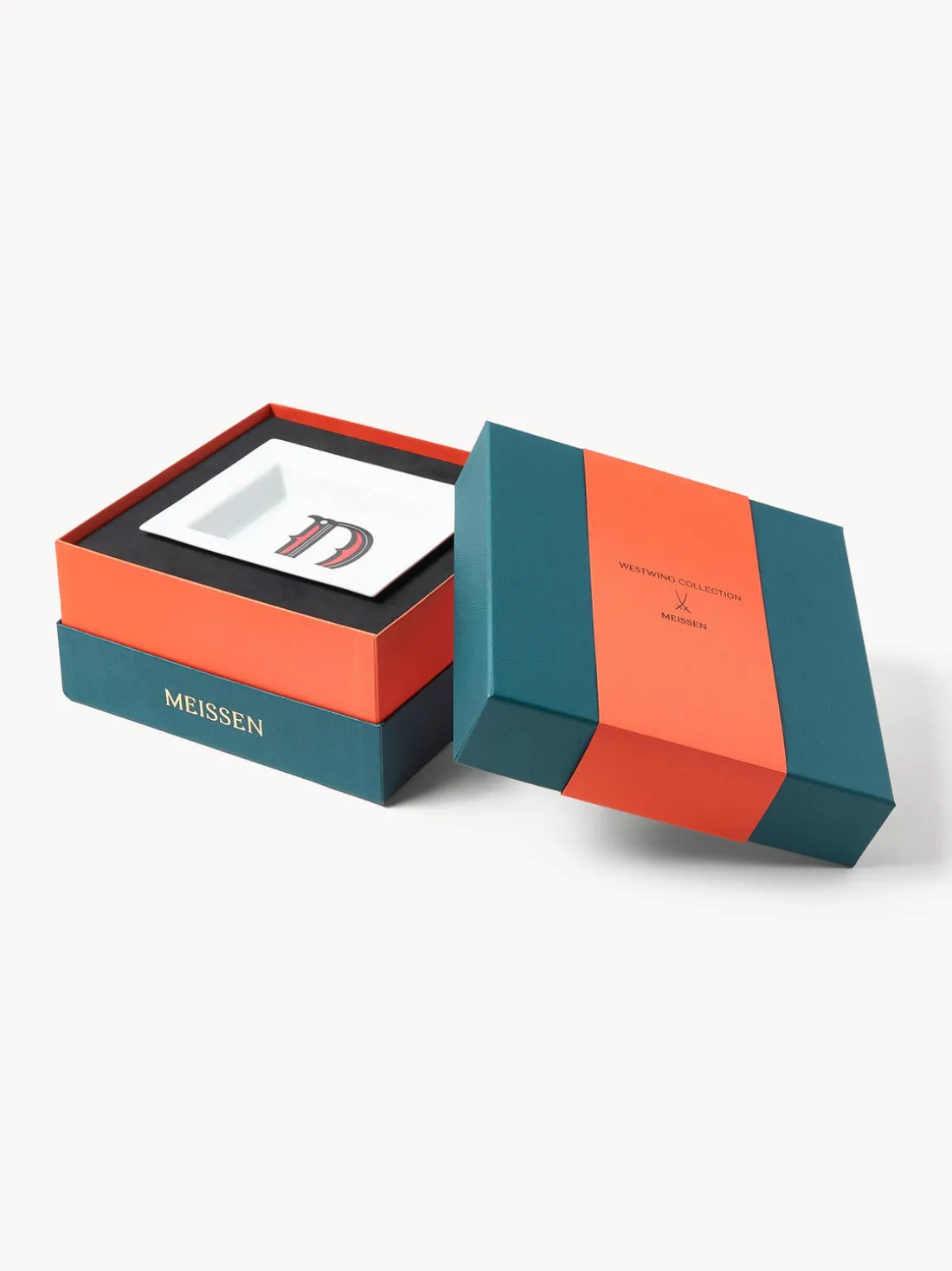 Fuente decorativa artesanal Westwing Collection | MEISSEN Initials