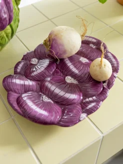 Fuente pintada a mano Legume