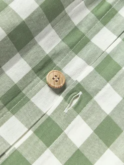 Funda de almohada de algodón Nels