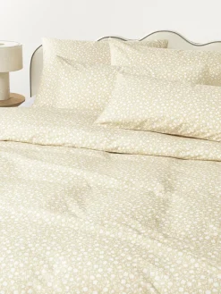 Funda de almohada de algodón lavado con fino estampado floral Nolana