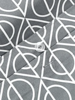 Funda de almohada de algodón estampado geométrico Jella