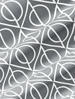 Funda de almohada de algodón estampado geométrico Jella