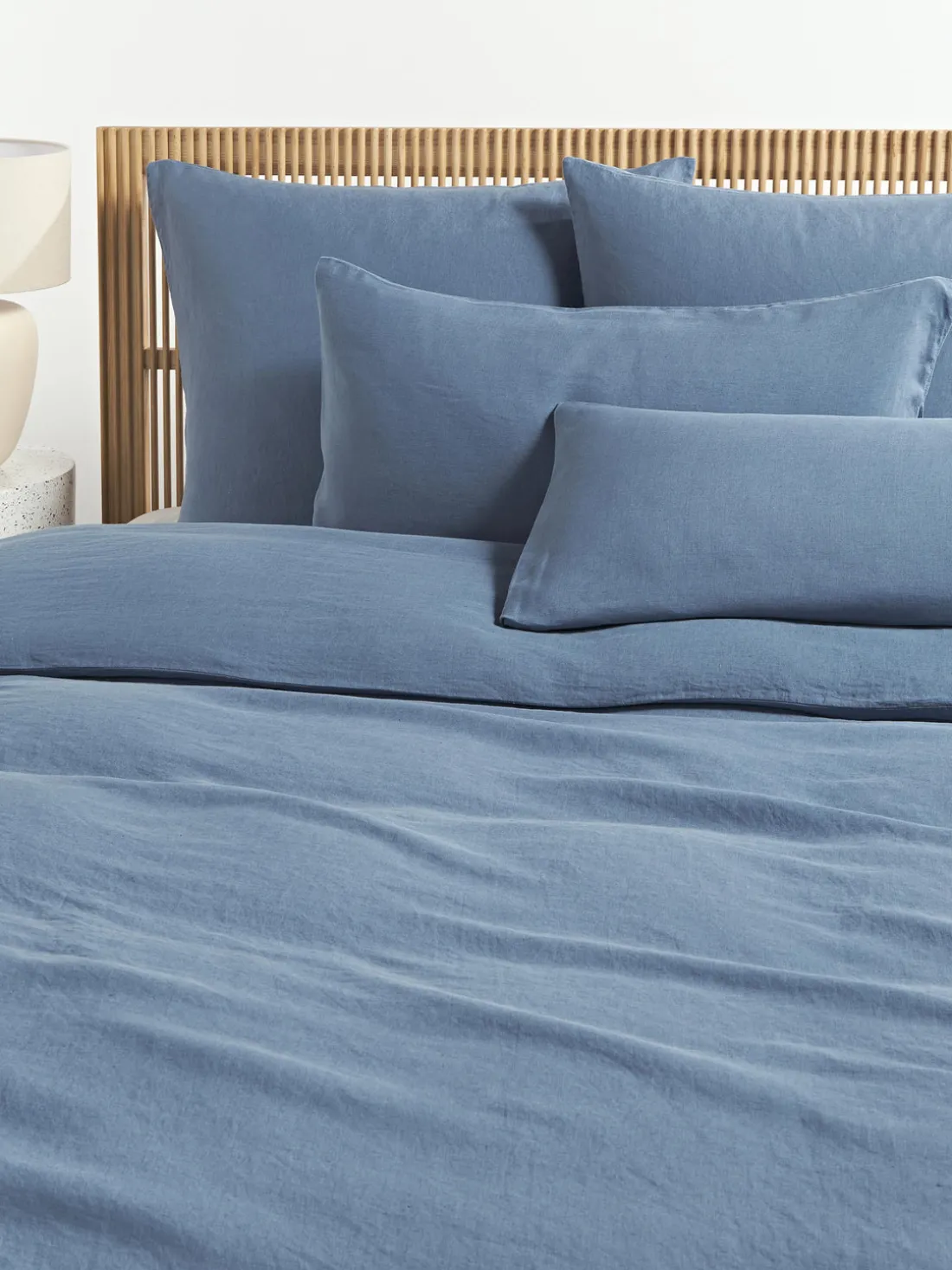 Funda de almohada de lino lavado Airy