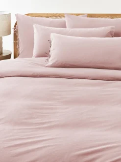 Funda de almohada de percal lavado Leonie