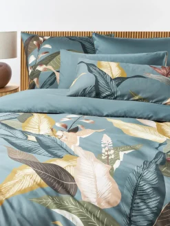 Funda de almohada de satén Flora