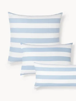 Funda de almohada doble cara de algodón a rayas Lorena