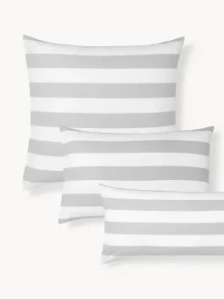 Funda de almohada doble cara de algodón a rayas Lorena