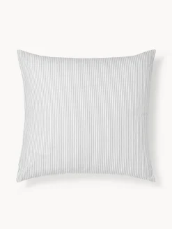 Funda de almohada doble cara de algodón a rayas Lorena