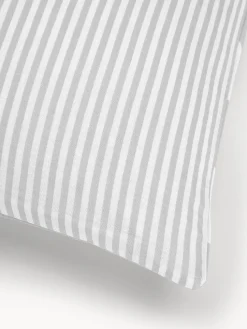 Funda de almohada doble cara de algodón a rayas Lorena