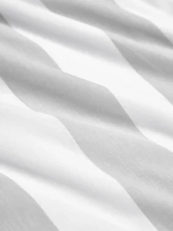 Funda de almohada doble cara de algodón a rayas Lorena