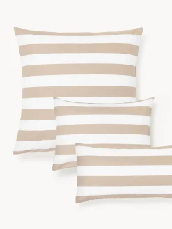 Funda de almohada doble cara de algodón a rayas Lorena