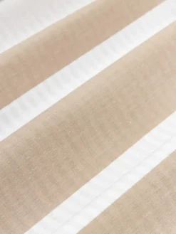 Funda de almohada doble cara de algodón a rayas Lorena