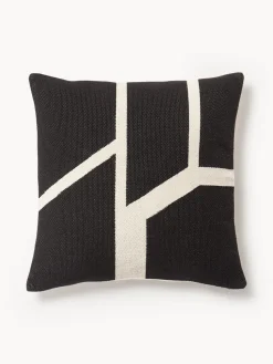 Funda de cojín artesanal con motivos geométricos Asta