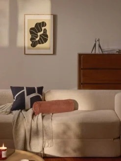 Funda de cojín artesanal con motivos geométricos Asta