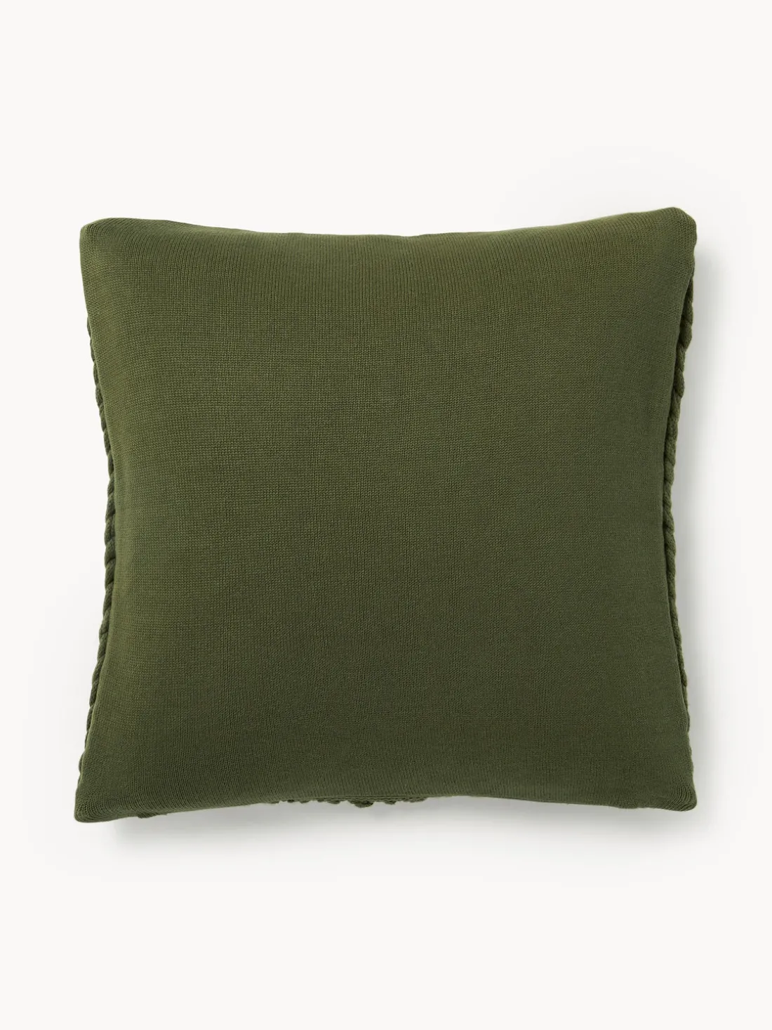 Funda de cojín artesanal de punto grueso Adyna