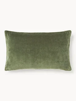 Funda de cojín bordada con estampado geométrico Verina